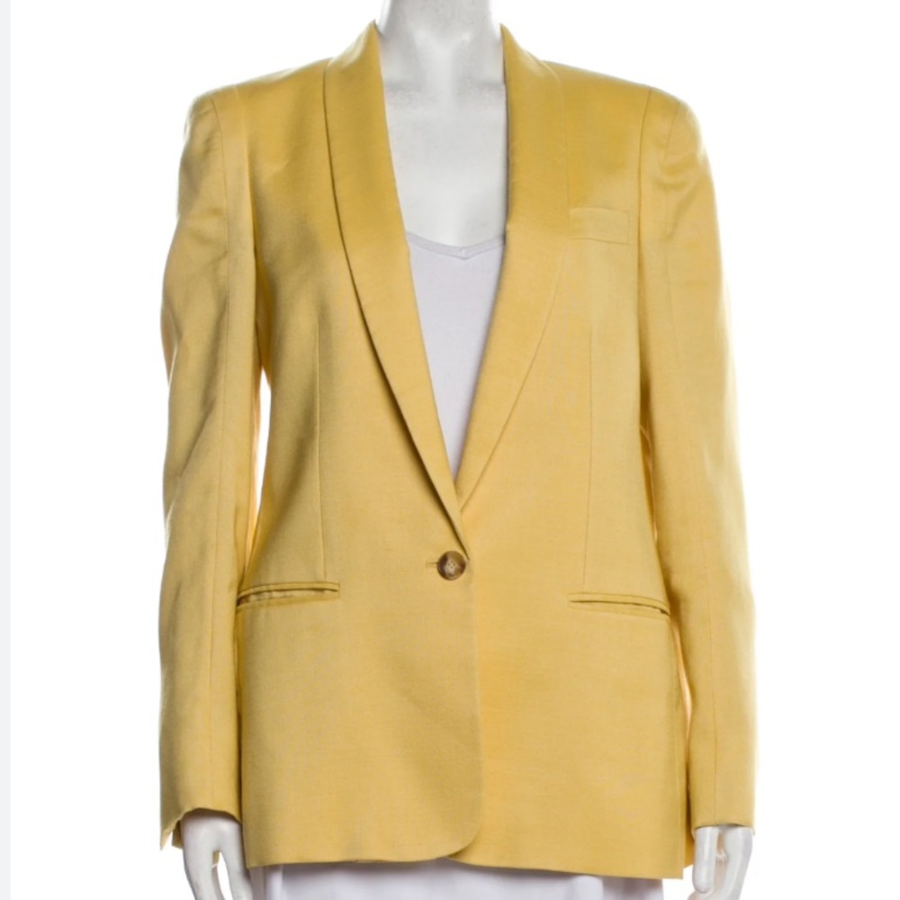 Stella McCartney Yellow Blazer Size Medium
